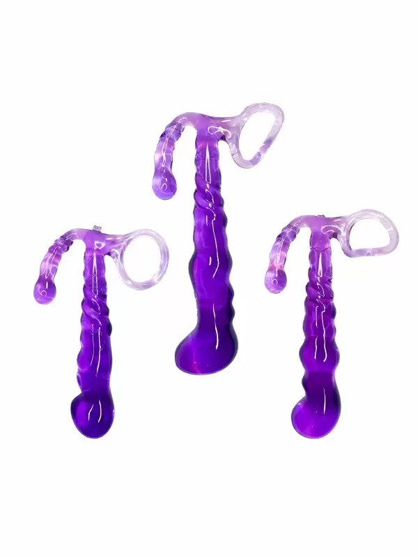 Фиолетовый набор анальных стимуляторов. OnOna