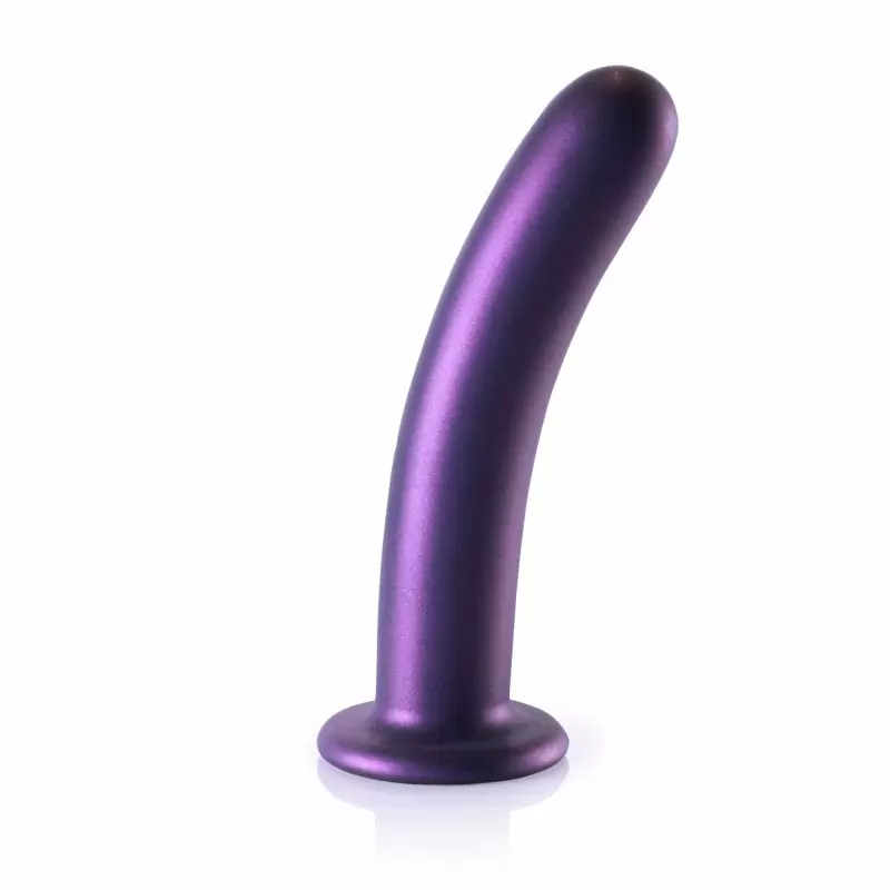 Гладкий фаллоимитатор Shots toys Smooth G-Spot, 17 см, силикон, фиолетовый