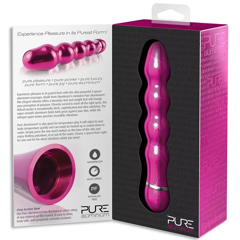 Вибромассажер Pure Aluminium Medium Pink – розовый