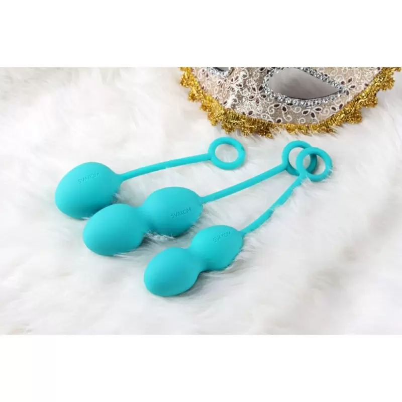 Набор вагинальных шариков Svakom Nova Ball со смещенным центром тяжести - зеленый