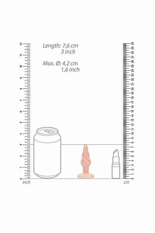 Анальная пробка Rounded - 3 Inch