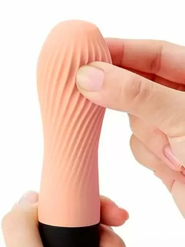 Компактный вибратор iroha Zen Hanacha, 12,7 см, 3 скорости, персиковый