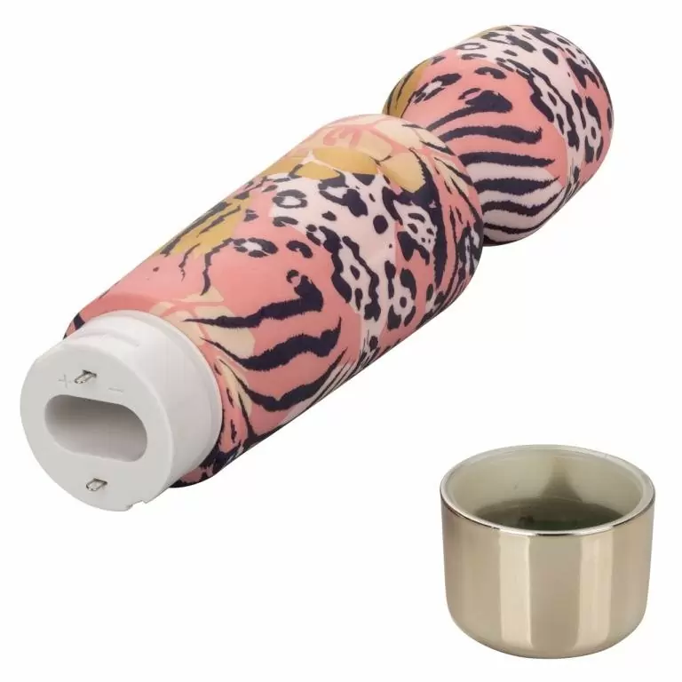 Гладкий вибратор Naughty Bits Wand To Fuck, 19 см, 10 режимов, разноцветный