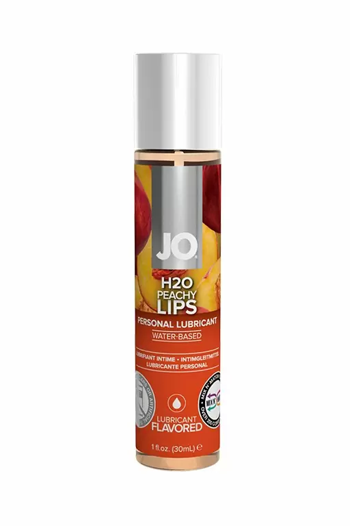 Съедобный лубрикант JO Flavored Peachy Lips - 30 мл