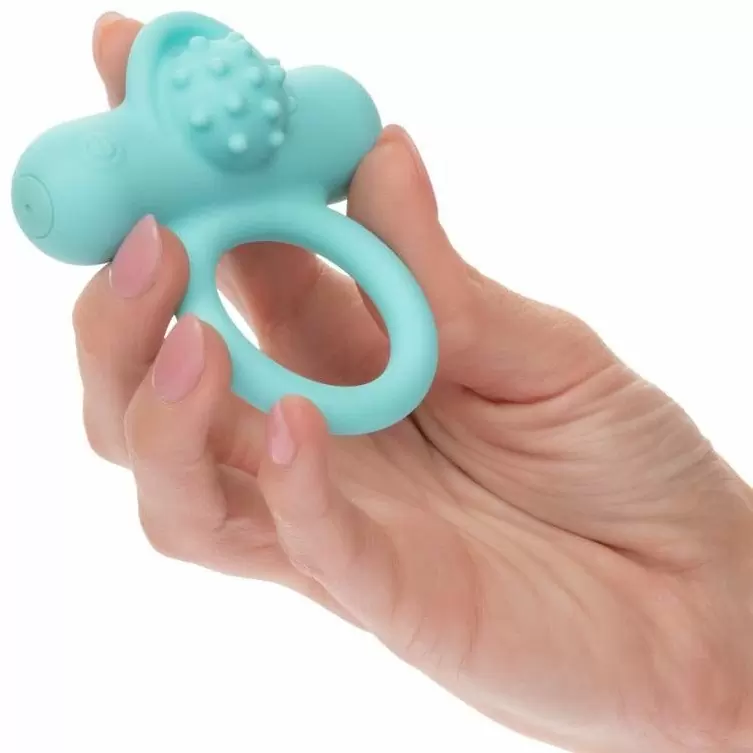 Перезаряжаемое эрекционное виброкольцо Silicone Rechargeable Nubby Lover’s Delight