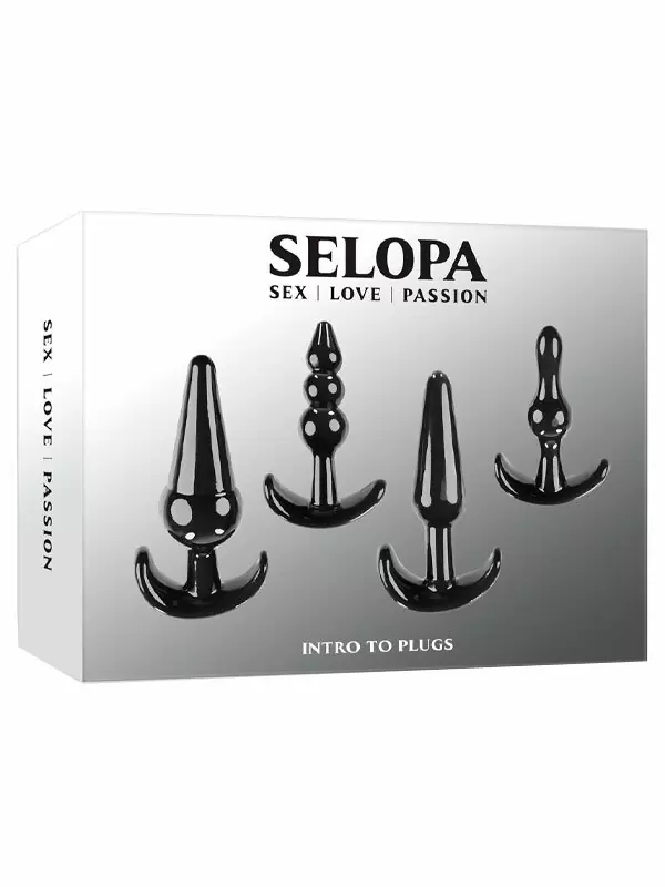 Набор анальных пробок для новичков Evolved Selopa , с анатомическим контуром, 4 размера