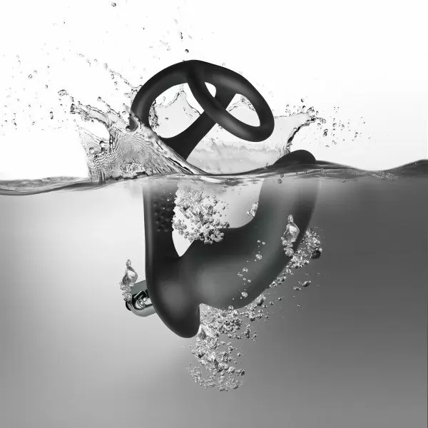 Эрекционное кольцо с анальной пробкой Rocks Off RO-Zen Pro Черный