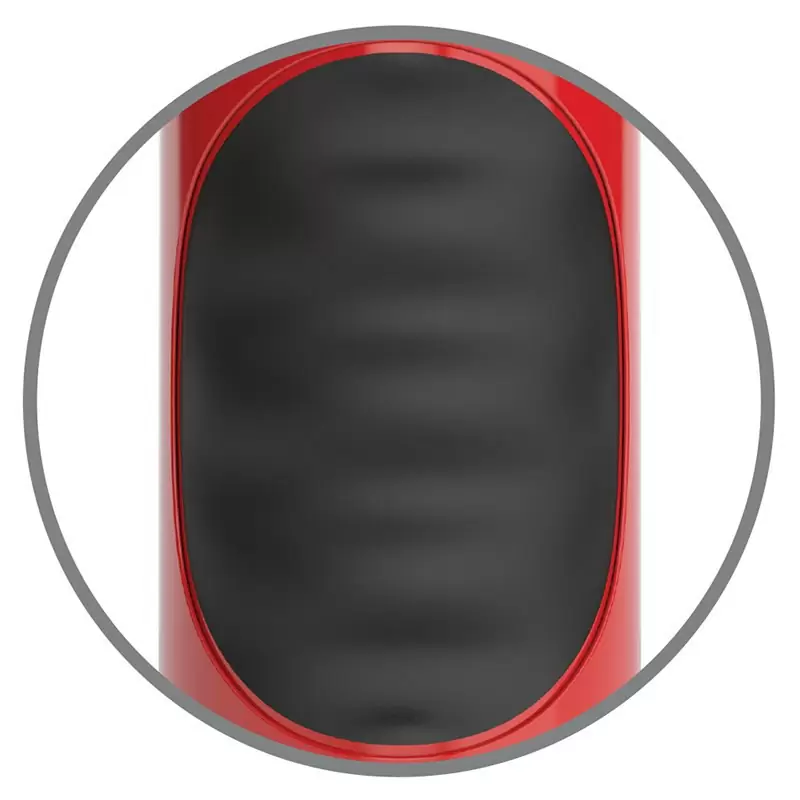 Мастурбатор ротик Mega Grip Vibrating Stroker Mouth с вибрацией - красный