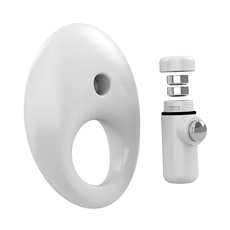 Эрекционное виброкольцо Ovo B5 с рельефным стимулятором клитора – белый