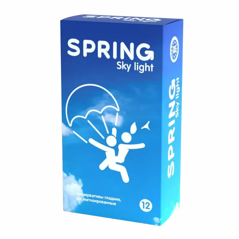 Презервативы SPRING™ Sky Light, 12 шт./уп. (ультра-тонкие)