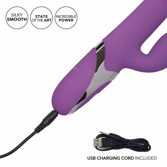 Вибратор-кролик Enchanted Kisser: 8 режимов вращения, 12 режимов вибрации