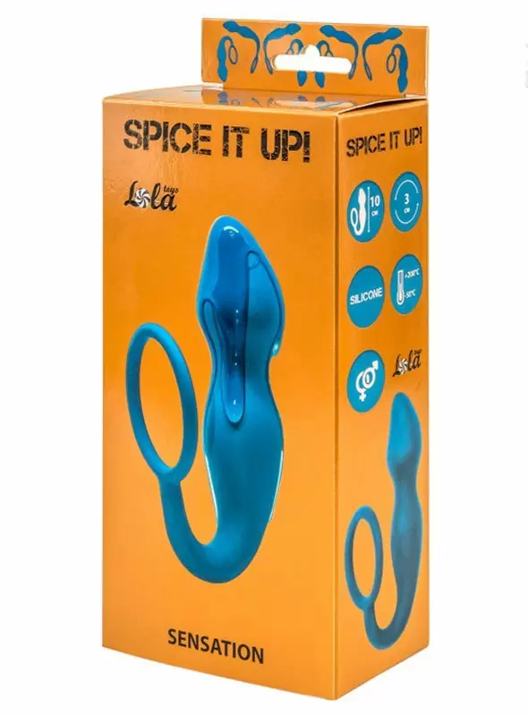 Анальная пробка Spice it up Sensation Dark Aquamarine