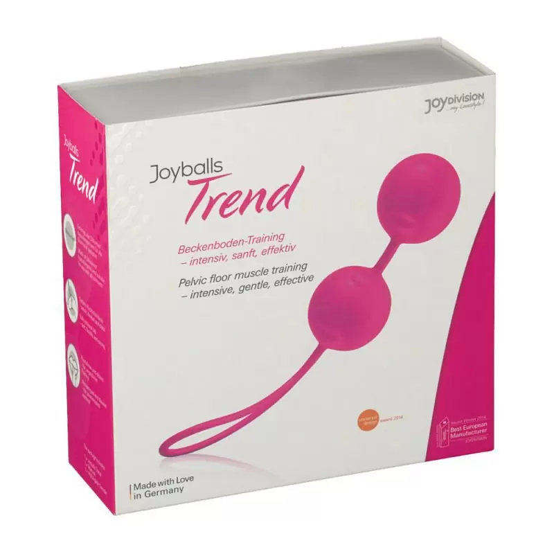 Вагинальные шарики Joyballs Trend со смещенным центром тяжести – ярко розовый