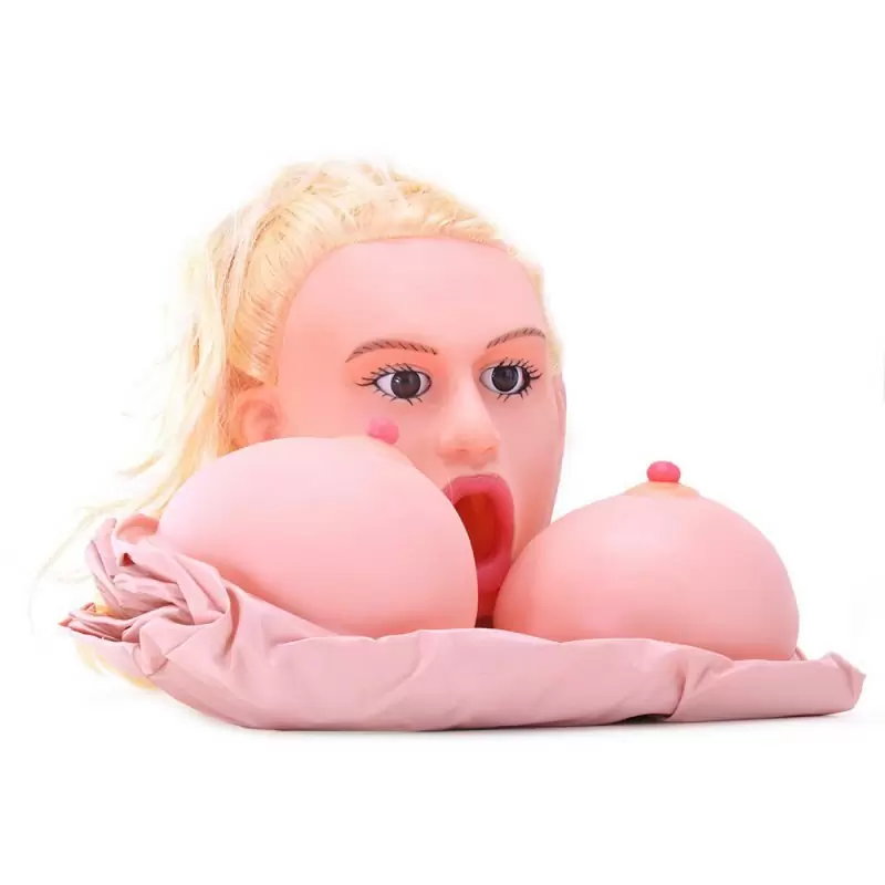 Реалистичная надувная кукла Young & Hot со вставками – телесный