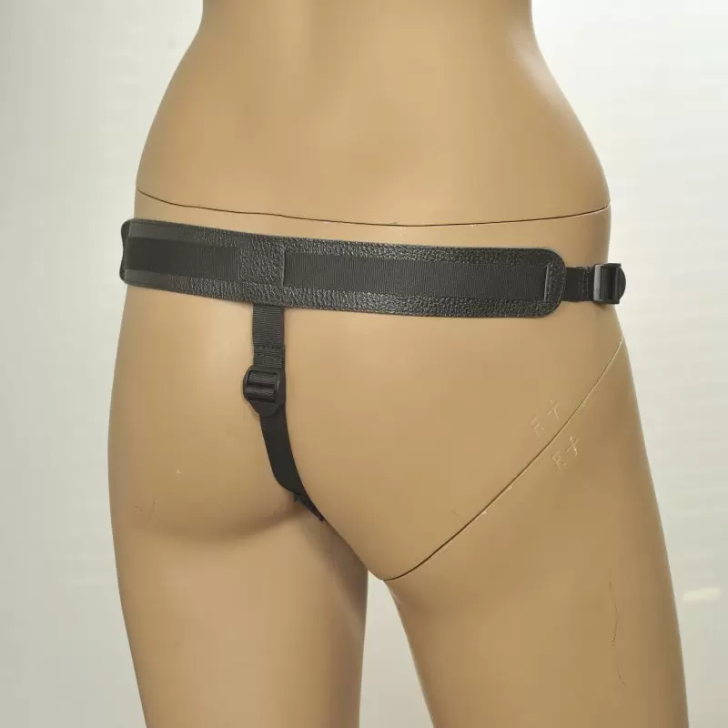 Страпон-трусики Kanikule Anatomic Thong кожаные – черный