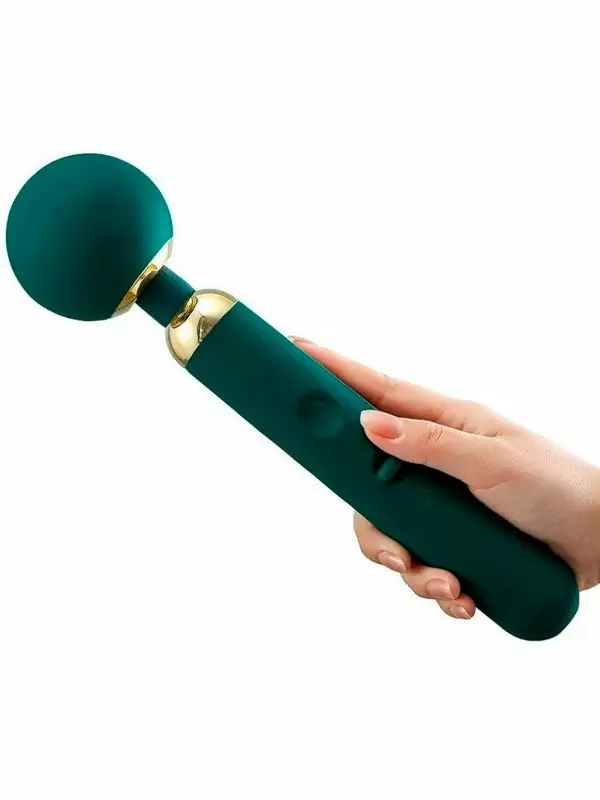 Мощный вибратор Magic Motion Zenith, 5 режимов, 29 см, зеленый
