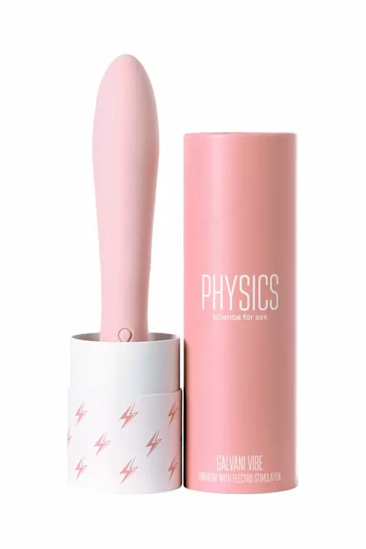 ВИБРАТОР С ЭЛЕКТРОСТИМУЛЯЦИЕЙ PHYSICS GALVANI VIBE, СИЛИКОН, РОЗОВЫЙ, 21 СМ
