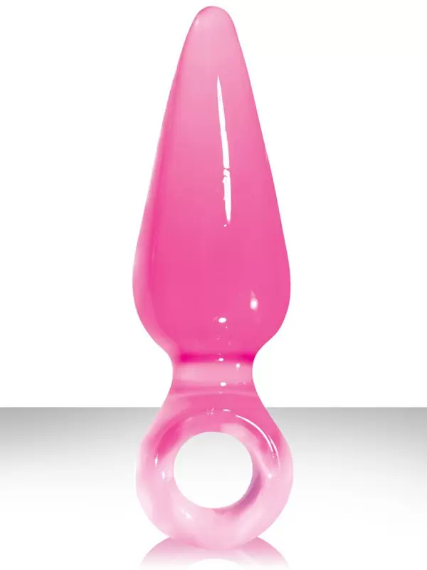 Анальная пробка большая с кольцом Jolie Pleasures - Pink