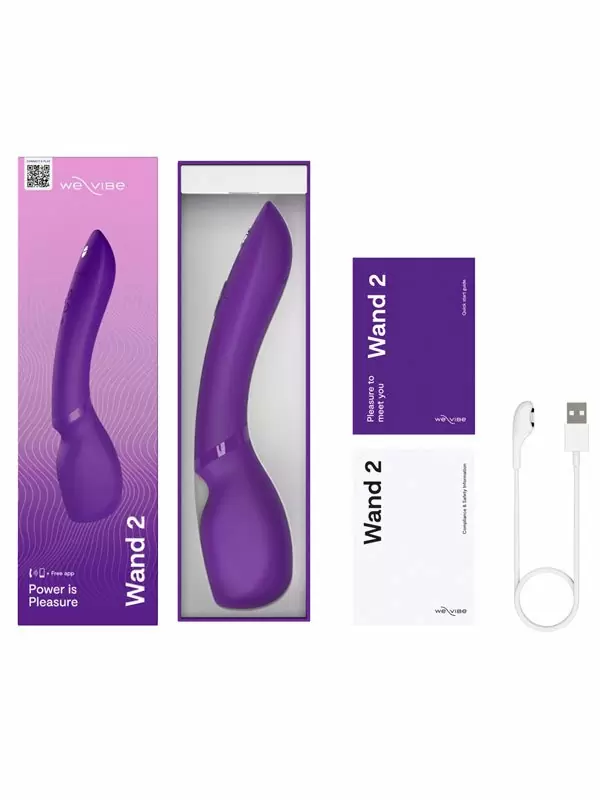 Мощный вибратор We Vibe Wand 2, 27,3 см, силикон, фиолетовый