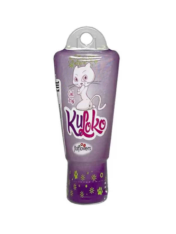 Согревающий анальный лубрикант Hot Flowers Kuloko с вибрационным эффектом, 15 мл