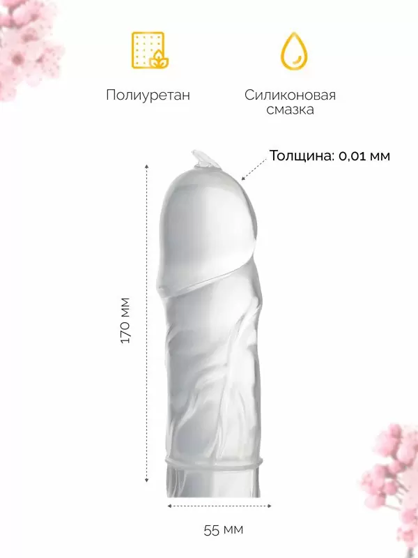 Ультратонкие презервативы Sagami Original 001, полиуретановые, повышенная прочность, 10 шт