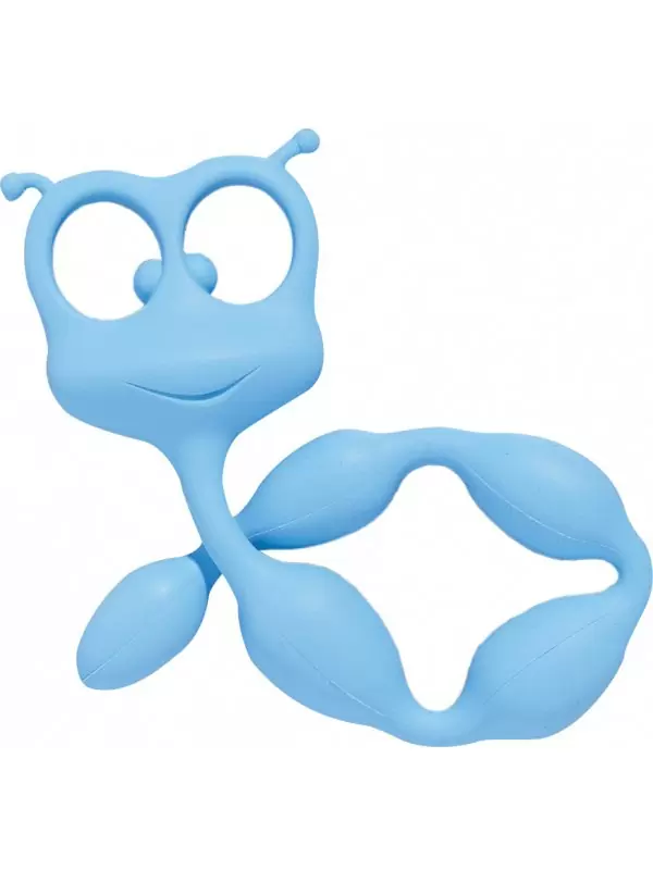 Анальная цепочка Fun Factory Flexi Felix, 32 см, 5 бусин, голубая