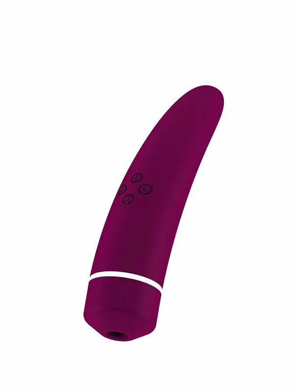 Двустронний стимулятор с вибрацией и всасыванием Hiky – пурпурный