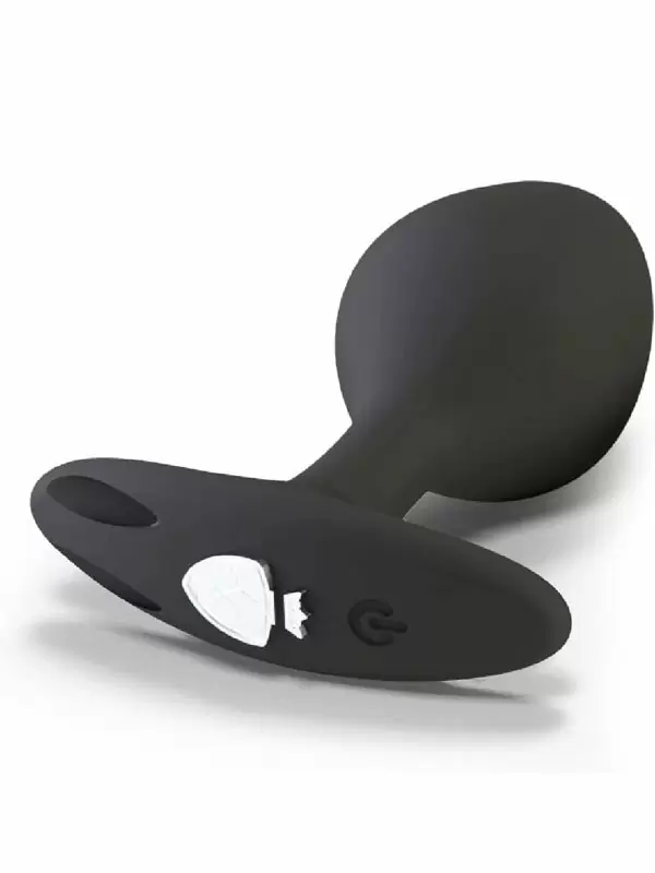 Анальная вибропробка Mystim Buttplug Rocking Vibe S, подключается к источнику электроимпульсов, 9,5 см, черный