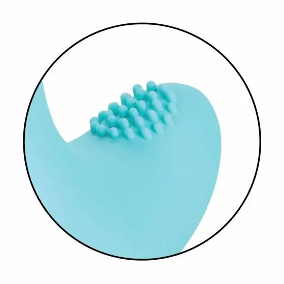 Изогнутый вибратор-кролик Catalina Climaxer, с функцией ротации, 20,2 см, голубой