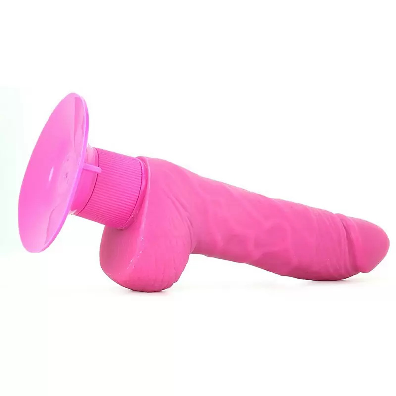 Фаллоимитатор Shower Stud Super Stud на присоске с вибрацией – розовый