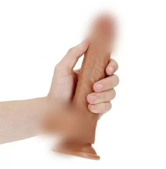 Фалоимитатор Straight Realistic Dildo  Balls  Suction Cup - 8''/ 20,5 cm