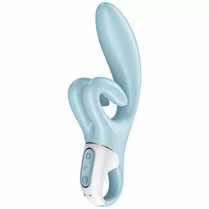 Вибратор-кролик Satisfyer Touch me, два мотора, 21,2 см, 12 режимов, синий
