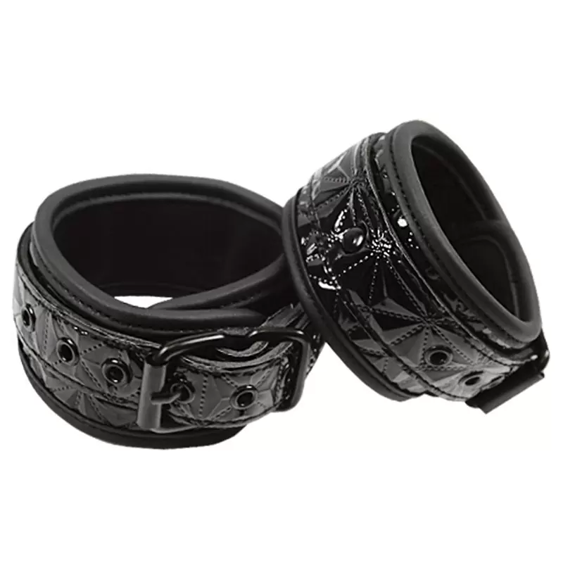 Наножники соединенные цепью Sinful Ankle Cuffs – черные