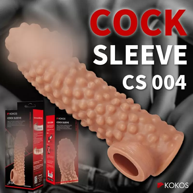 Насадка на фаллос с бугорками и отверстием для мошонки RES.004 LARGE