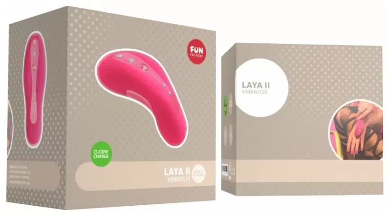 Компактный стимулятор клитора Fun Factory LAYA II, 4 скорости, силикон, розовый