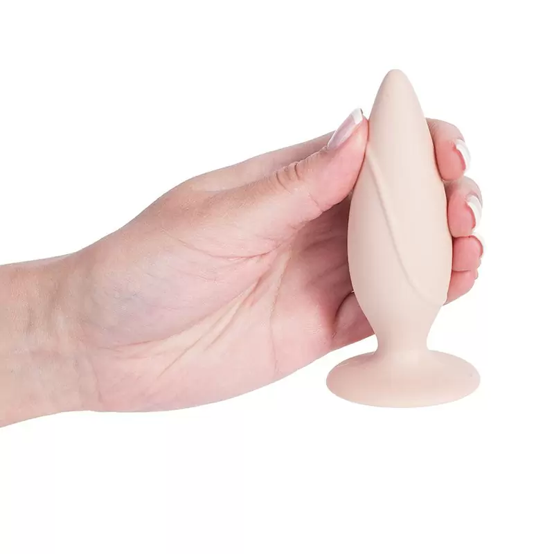 Анальная пробка Mojo Spades Small на присоске – телесная