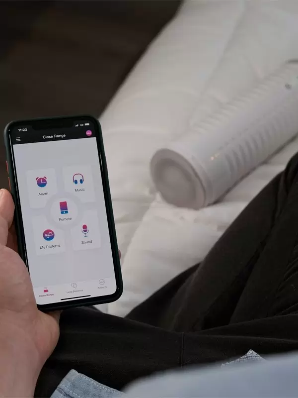 Нереалистичный мастурбатор LOVENSE MAX 2, 20 см, ТПЕ, белый