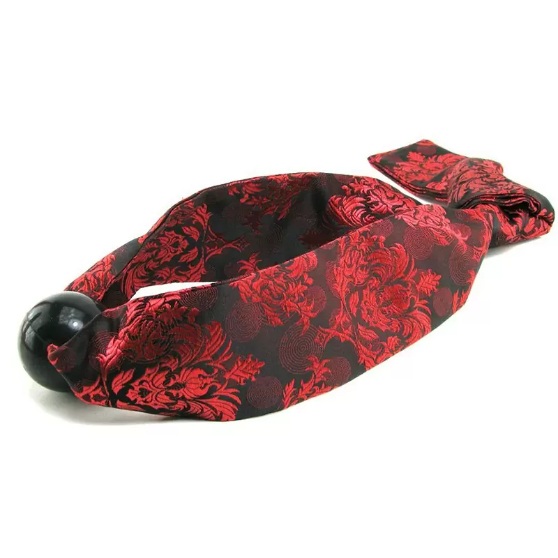 Кляп Scandal Ball Gag с атласными лентами 