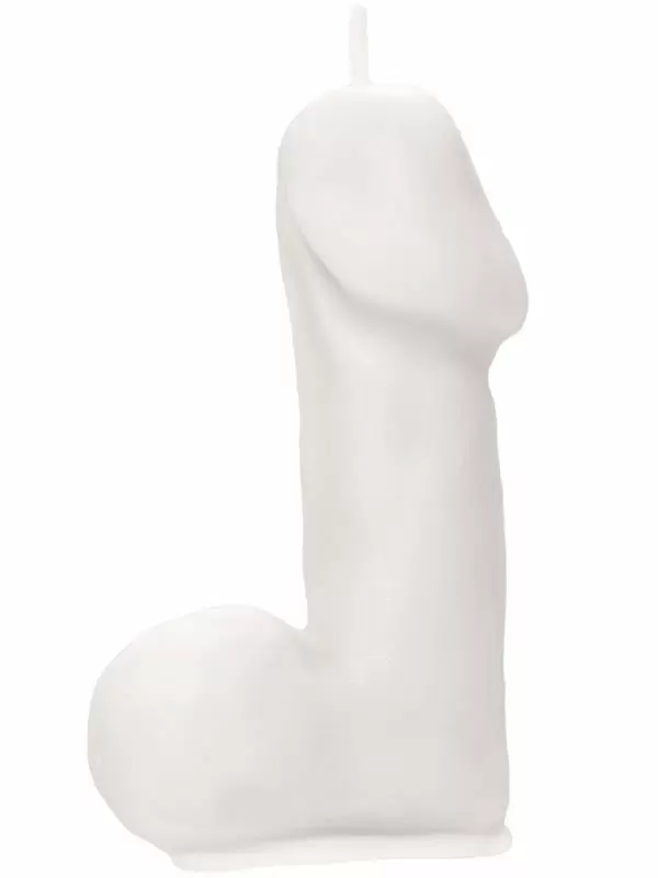 Оригинальная свеча Pecado BDSM «Пенис средний», 8,5 см, белая