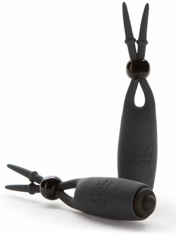 Вибростимуляторы для сосков Fifty Shades of Grey Sweet Torture, 10,7 см, силикон, черный