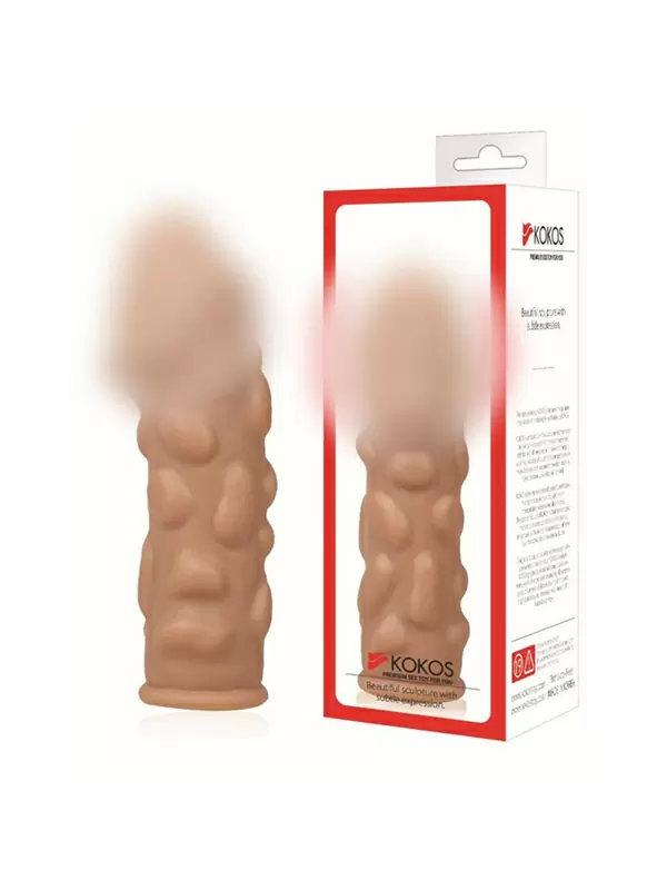 Насадка на фаллос с крупными бугорками размер M, Cock Sleeves