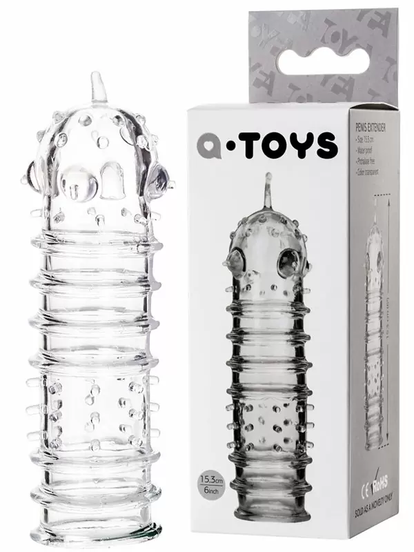 Текстурированная увеличивающая насадка TOYFA A-Toys – прозрачный