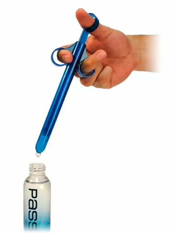 Аппликатор для введения лубриканта EDC, 19 см, АБС-пластик, синий 