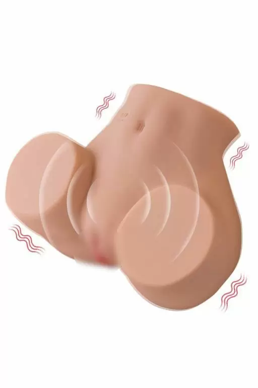 Мастурбатор Elina (бедра женские) из TPR с функцией вибрации