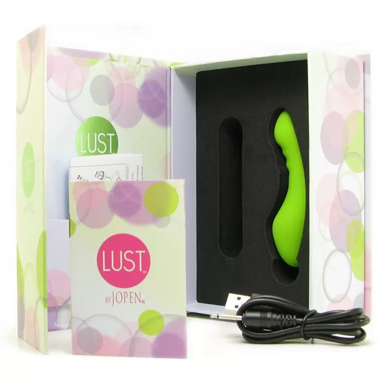 Перезаряжаемый мини-вибромассажер Lust by Jopen L2.5 – зеленый