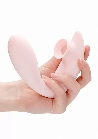 Бесконтактный вибратор-кролик Irresistible Desirable Pink, 12,5 см, 10 режимов, силикон, розовый