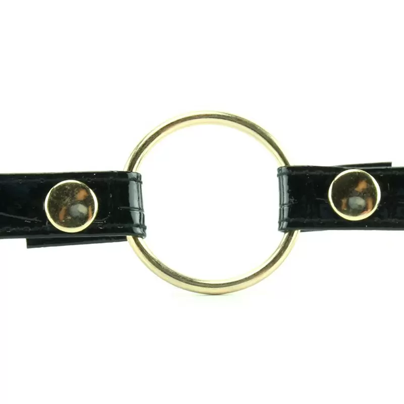 Кляп-рамка Fetish Fantasy Gold черный с золотом