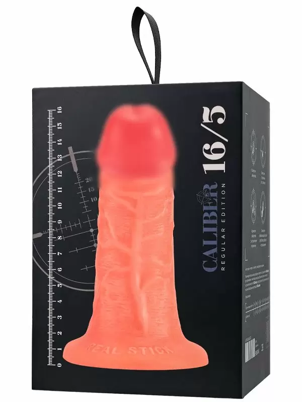 Реалистичный фаллоимитатор TOYFA RealStick CALIBER, 16 см, ПВХ