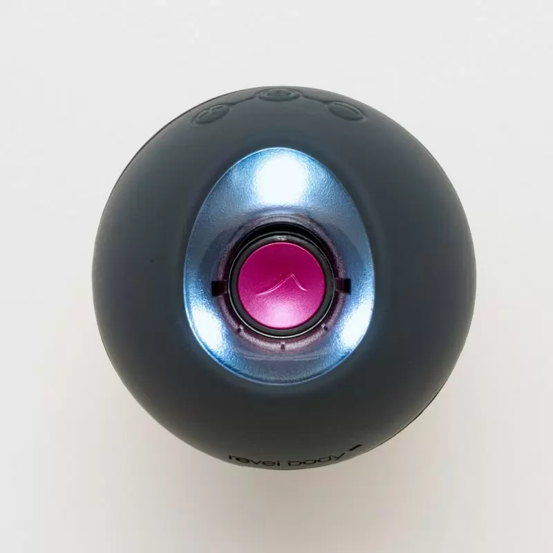 Водонепроницаемый магнитно-левитационный пульсатор Revel Body One – серый с фиолетовым
