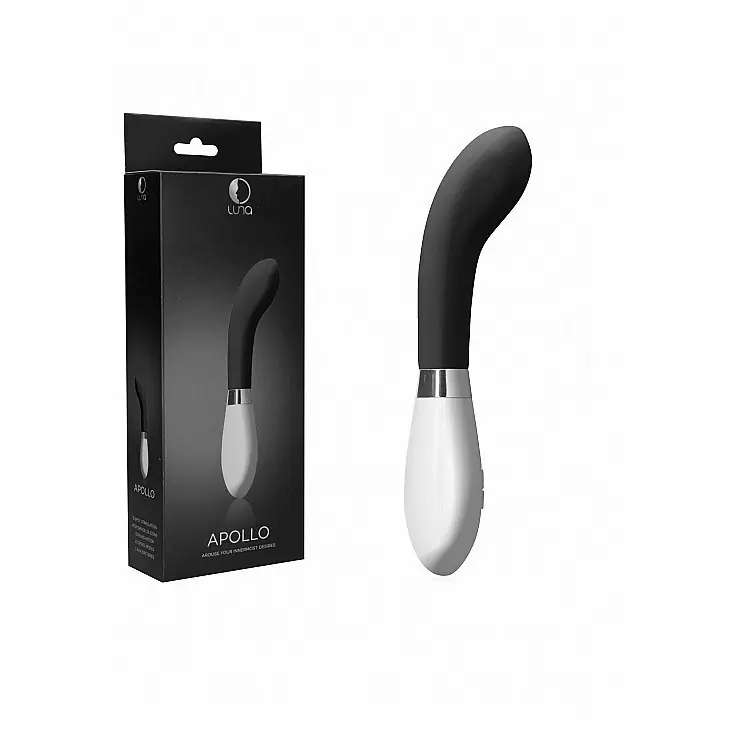 Вибратор для зоны G или простаты Apollo, черный